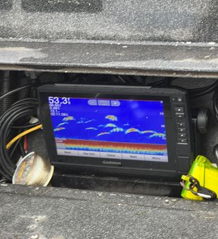 Fish finder reveals active underwater life in Clackamas waters!