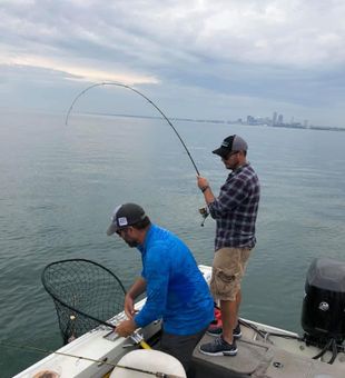 Lake Fishing In Ohio, Reeling in Walleye