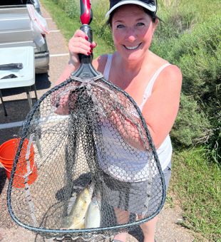 Lake fishing excitement at Boyd Lake.