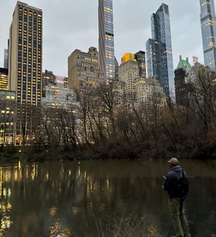 Quiet water, loud city — perfect mix.