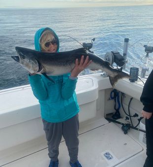 Beautiful Chinook salmon caught in Sheboygan waters!