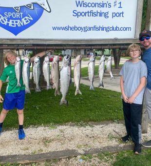 Chinook and Coho salmon success in Sheboygan!