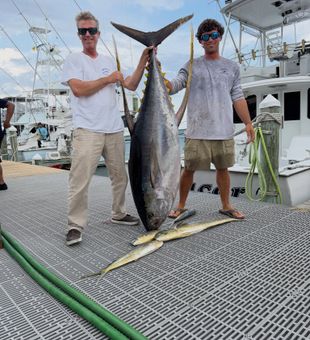 Monster yellowfin tuna landed in Weldon NC waters!