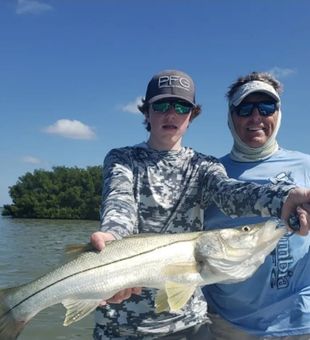 Calm waters, perfect casts.