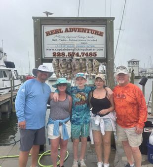 Productive sheepshead fishing charter catch