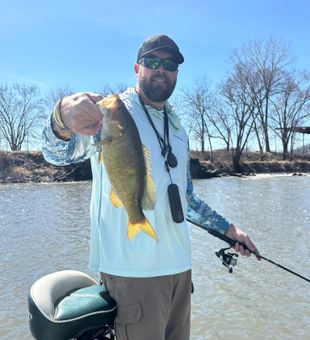Fort Atkinson smallmouth bass making the day!