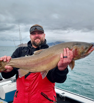 Great catch today! Perfect fishing weather with partly cloudy skies.