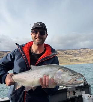 Sunset casts for Cutthroat Trout make Pyramid Lake, CA unforgettable.
