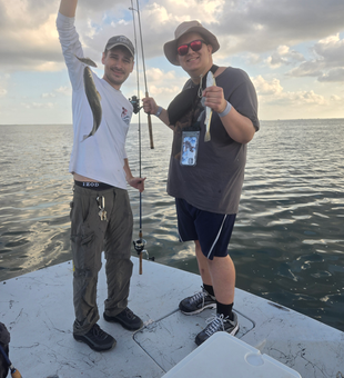 Great day on the water using deep sea jigging and light tackle! Clear conditions made for perfect fishing.