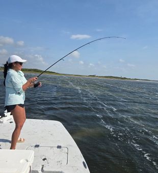 Hooks set, fish biting, skies wide open.