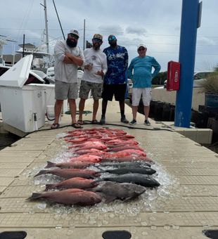 Chasing the bite offshore Panama City Beach today.