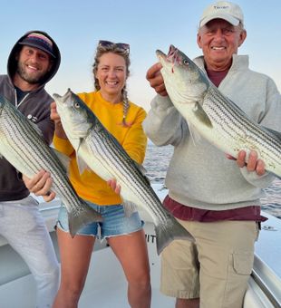 Family Striped Bass Fishing Trip in Massachusetts