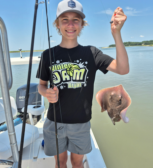Stormy skies can't dampen the thrill of light tackle fishing!