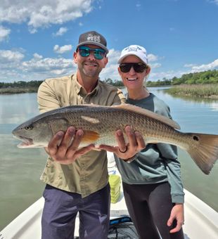 Beautiful Hilton Head Island redfish makes the day!