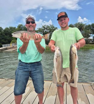 Triple redfish success at Hilton Head Island!
