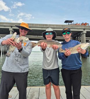 Triple redfish success at Hilton Head Island!