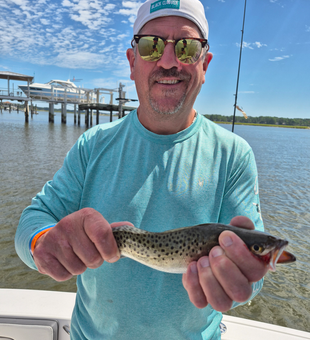 Nice sea trout using light tackle jigging and trolling techniques!