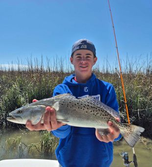 Beautiful speckled trout from Hilton Head Island waters!