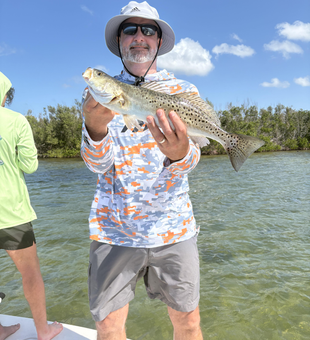 Caught a keeper on a beautiful day by the water.
