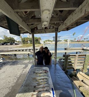 Vibrant Crystal River jack and porgy haul.