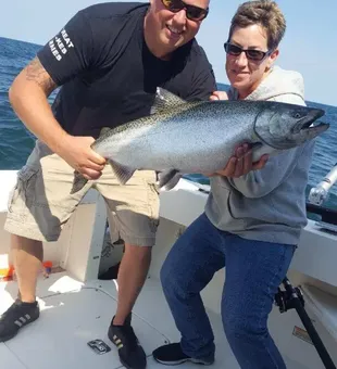 Best day! Lake Ontario Salmon fishing charters
