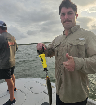Drifting through partly cloudy skies for the best deep sea action in Corpus Christi!