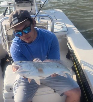 South Padre Island redfish making the day complete!