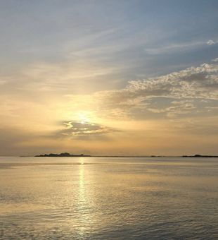 Perfect evening light on South Padre Island waters.