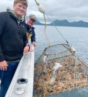 Smiling faces, crab-filled places.