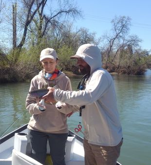 Patient fly fishing moment on the Lower Sac
