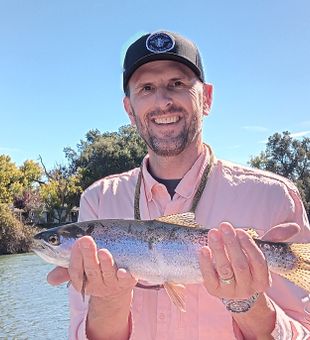 Hooked a big Sacramento River salmon today!