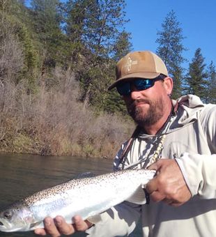 Colorful rainbow trout on the Lower Sacramento River – exciting catch!