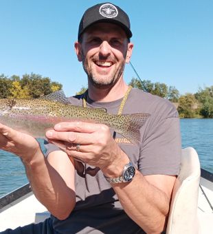 Sacramento River trout fishing at its finest.