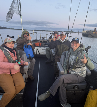 Partly cloudy skies set the stage for an epic deep sea adventure!