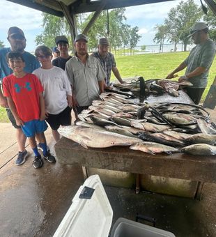 Striper action on Lake Texoma 🎣