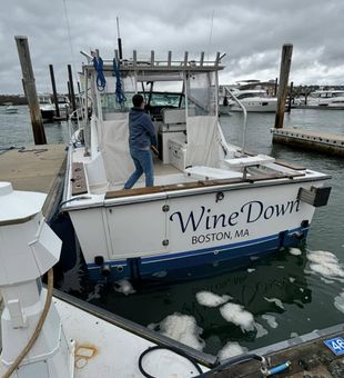 Energetic sendoff from Boston aboard Wine Down!