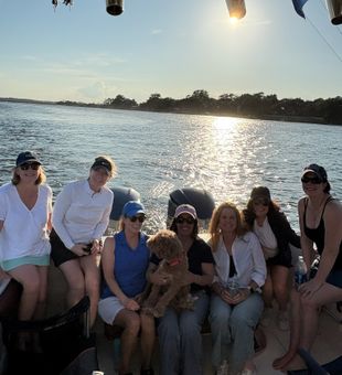 Perfect sunset cruise vibes near Seabrook Island!