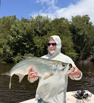 Solid tarpon catch on inshore fishing trip