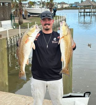 Double redfish success in Crosby TX!