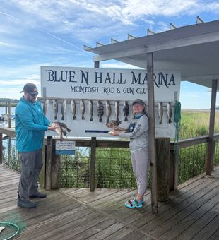 Successful day of fishing at Blue N Hall Marina!