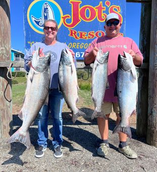 Four beautiful Chinook salmon caught in Anderson, CA!