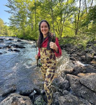 Scenic Maine fishing day