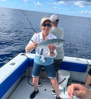 Blue runner action in Riviera Beach FL waters!