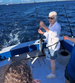 Little Tunny action in Riviera Beach waters!