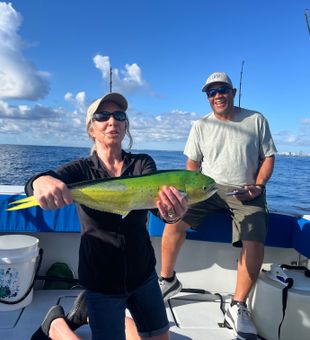 Beautiful mahi mahi landed in Riviera Beach waters!