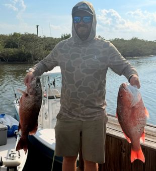 Red Snapper and Mangrove Snapper catch New Smyrna Beach