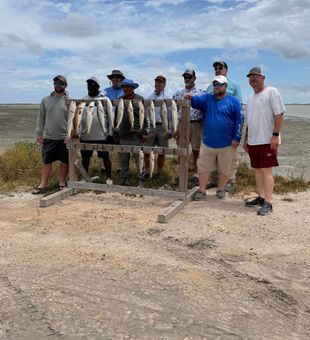 Big day with redfish and speckled trout lined up.