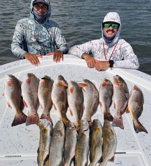 Big day with redfish and speckled trout lined up.