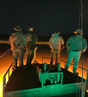 Family bonding on bowfishing charters.