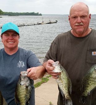 Crappie action heating up on the lake!